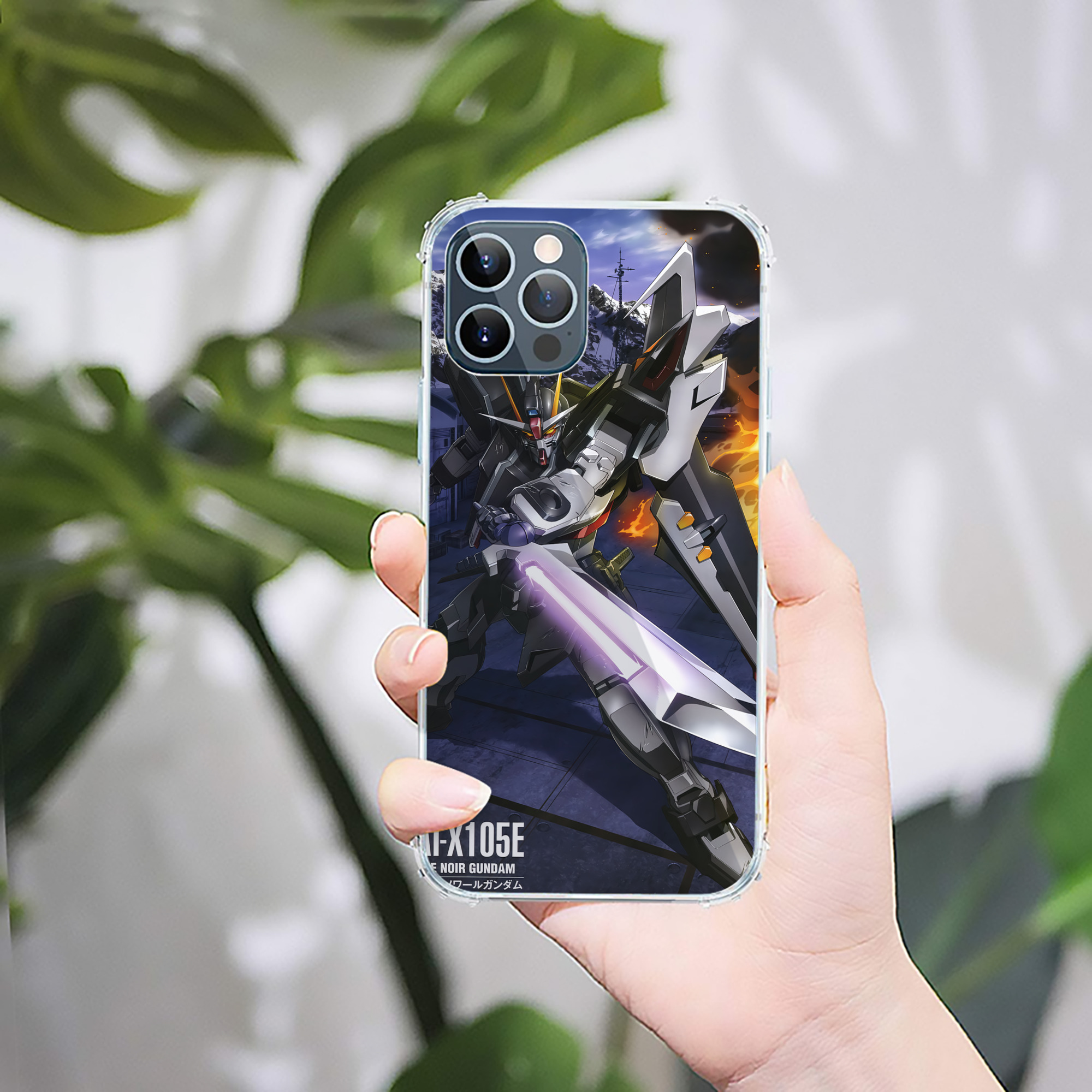 （画像用） 機動戦士ガンダム Mobile Suit Gundam 【iPhone 12シリーズ対応】透明スマホケース（クリアソフトケース）